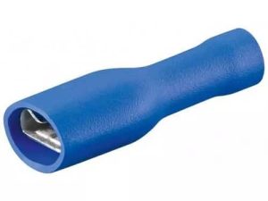Conector papuc mama albastru izolat 6.4x0.8mm Goobay