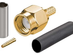 Conector RP-SMA tata cu sertizare RG174/RG316 Goobay
