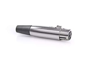 Conector XLR 3 pini mama metal NEDIS