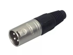 Conector XLR 3 pini tata metalic Neutrik