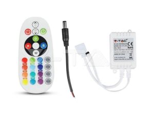 Controller LED RGB 24 butoane 12V/6A 24V/72W V-TAC