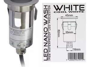 Corp iluminat nano LED WASH IP68 alb