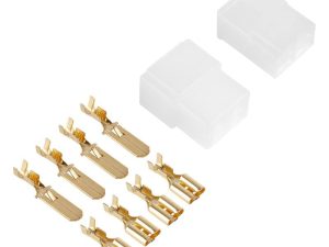 Cupla 4 contacte cu protectie papuc auto 4x tata+mama 6.3mm