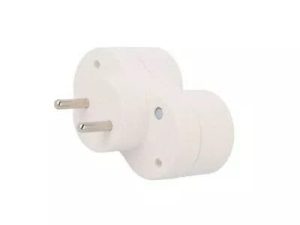 D.3802 Conector AC supply splitter Layout 2P Type round white 16A PAWBOL