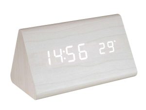 Desteptator digital LED alb lemn OC 07 HOME