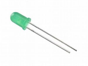 Dioda LED 5mm verde 2.5VDC