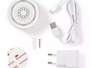 Dispozitiv de alarma cu conexiune WiFi 85dB Nedis