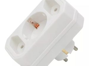 Distribuitor 2 simple Euro si 1 shuko cu protectie