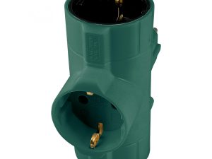 Distribuitor tip T 3x schuko cu protectie verde TPF-26/GR Home