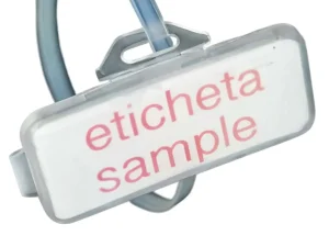 Eticheta 20x45mm cu capac transparent si suport prindere 1buc 062 129 112045 SapiSelco Italy