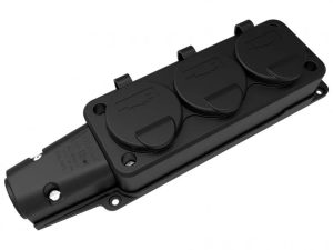 Fisa SCHUKO cauciuc cu capac Bemis BK1-1402-3613 2P+E 3 iesiri 16A 250V IP54