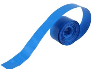 Folie termocontractabila pentru 18650 albastru 70mm 1m