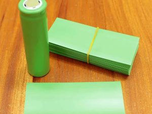 Folie termocontractabila pentru acumulatori 18650 verde