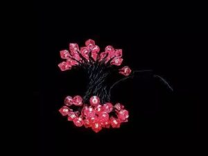Ghirlanda luminoasa forma diamant 40 LED-uri rosii culoare WELL