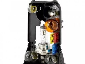 H4 +becuri de rezerva si sigurante 12V Carguard