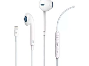 HandsFree Stereo Smart iPhone Ligtning Alb Devia 341243