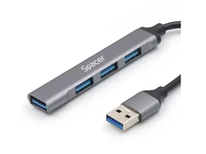 HUB extern SPACER SPHB-USB-4U-01 porturi USB USB3.0 x1 USB2.0 x3