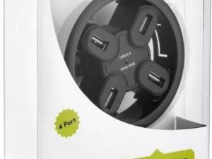 Hub USB 2.0 4 porturi montabil in birou Goobay