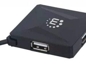 HUB USB 2.0 cu 4 porturi 164818 Manhattan negru