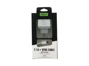 Incarcator 2x USB 2.1A +cablu Micro USB 1.5m VOIAJ Golf U2MSET