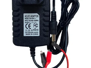 Incarcator 7.2V 2A pentru acumulatori 6V plumb acid/gel cu mufa 2.1x5.5mm + cablu cu crocodili (546)