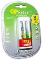 Incarcator AA/AAA NIMH R3/R6 + 2xR6 2100mAh +adaptor WA12 GP