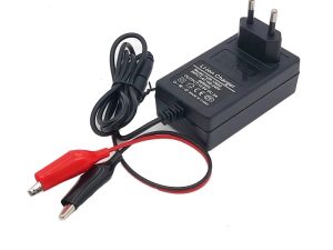 Incarcator acumulatori pentru VRLAB 12V 2A plumb-acid/gel alimentare 230V cu 2x crocodil