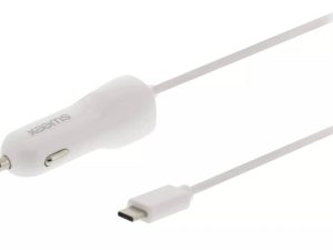 Incarcator auto 12-24V - USB Type C 3A alb Sweex