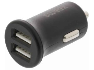 Incarcator auto 2x USB 2.4A negru Sweex