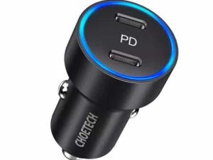 Incarcator auto 2x USB Type C PD 3.0 36W Choetech C0054