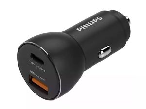Incarcator auto USB-A SI USB TYPE C 36W 12–24VDC PHILIPS DLP2521