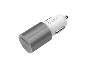 Incarcator auto USB Type C 12V-5V 3.1A 15.5W argintiu Orico UCF-2U