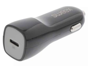 Incarcator auto USB Type C 3A negru Sweex