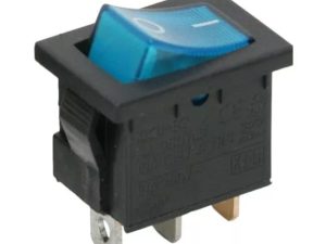 Interupator basculant 1 circuit 3 pini 6.5A 250V OFF-ON albastru 09019KE