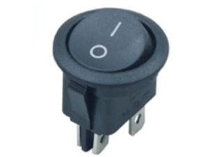 Intrerupator 6A-250V ON-OFF cu retinere 4PINI 20.5mm negru GBC 24.2340.70
