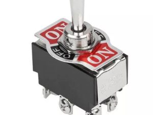 Intrerupator 6A 250VAC ON-OFF-ON 3 pozitii bistabil fara retinere 6 pini