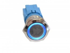 Intrerupator metalic LED 12V OFF-(ON) fara retinere ermetic IP67