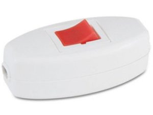 Intrerupator pe fir ON-OFF alb/rosu 001 170 030001 00 00 Mutlusan electric