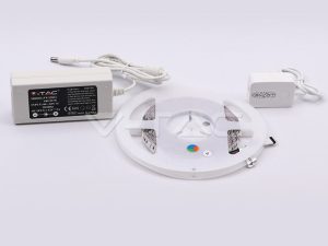 Kit banda LED SMART Google Home & Alexa SMD5050 RGB 60LED/m 10W/m 1000lm/m IP20 5m V-TAC