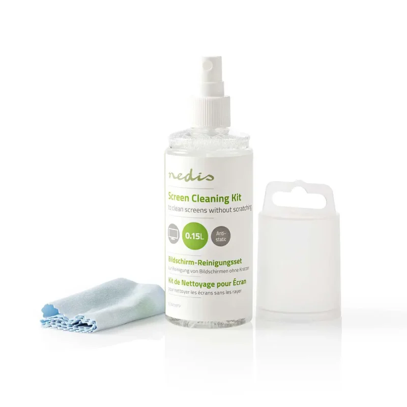 kit-pentru-curatare-ecrane-led-lcd-tft-150ml-fluid-microfibra-nedis-clsn100tp