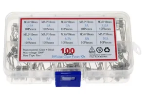 Kit sigurante axiale set 100buc 3.6x10mm 250V