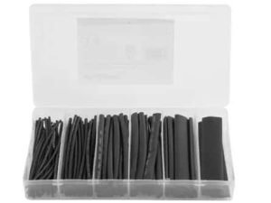 Kit tuburi retractabile 2:1 negru 6 dimensiuni 100buc Lanberg
