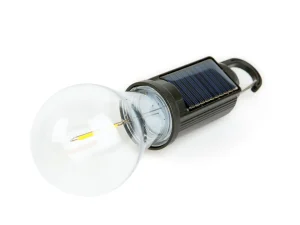 Lampa solara suspendata forma bec LED 5W 100lm +USB-C 400mAh PHENOM 18585