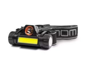 Lanterna LED 3W 40-120lm COB + SMD pe cap cu acumulator Li-ion 1200mAH IP54 Phenom