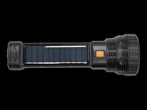 Lanterna LED USB + SOLAR 120lm neagra YF-1128