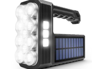 Lanterna solara LED COB cu functie de lumina de lucru acumulator Li-ion 1200mAh Micro USB 1000lm IP55 Phenom 18581
