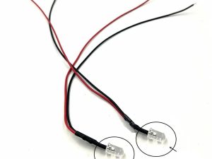 LED 12V 5mm albastru cu fire 20 cm
