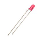 LED 3mm rosu 1.9V-2.1V 20mA 620-625 MCD 300-400