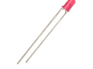LED 3mm rosu 1.9V-2.1V 20mA 620-625 MCD 300-400