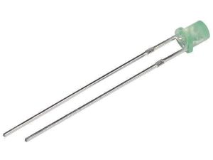 LED 3mm verde 1300-2200mcd 110 Parte frontala plat 2.6-3.6V LUCKYLIGHT LL-304PGD1X-G5-2B